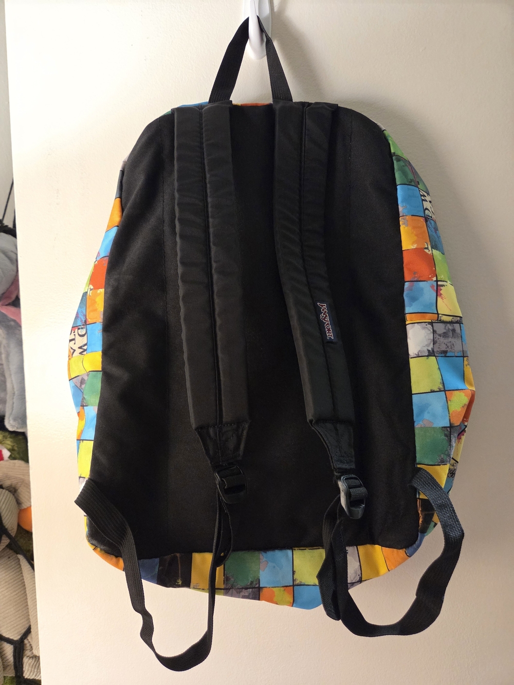 Jansport Colorblock Mosaic Checkerboard Backpack - Picture 2 of 3